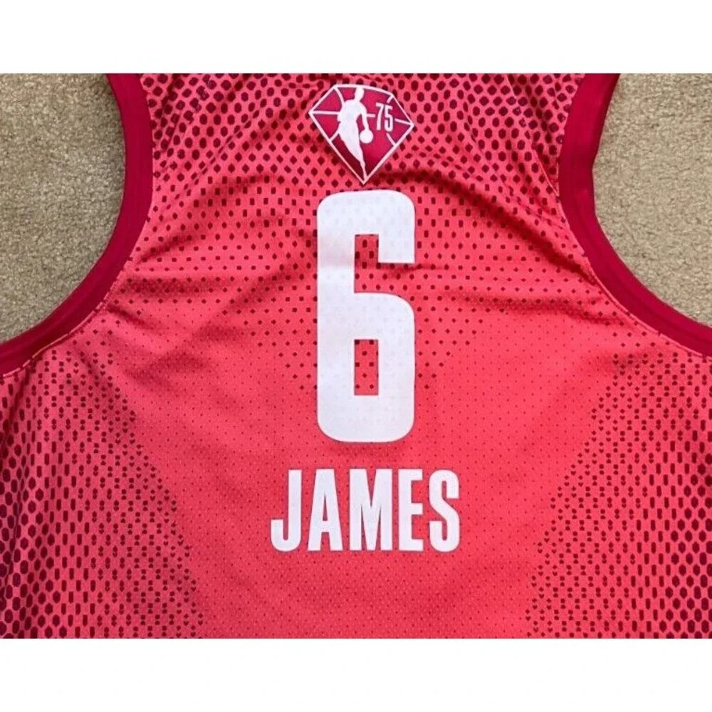 Los Angeles Lakers LeBron James #6 2022 NBA All Star Game Red Jersey Size 2XL